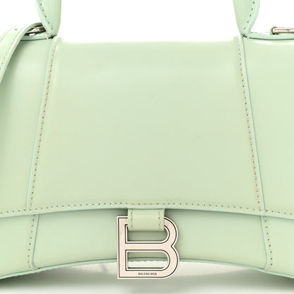 Balenciaga Shiny Box Calfskin Small Hourglass Top Handle Bag Light Green 9 of 11
