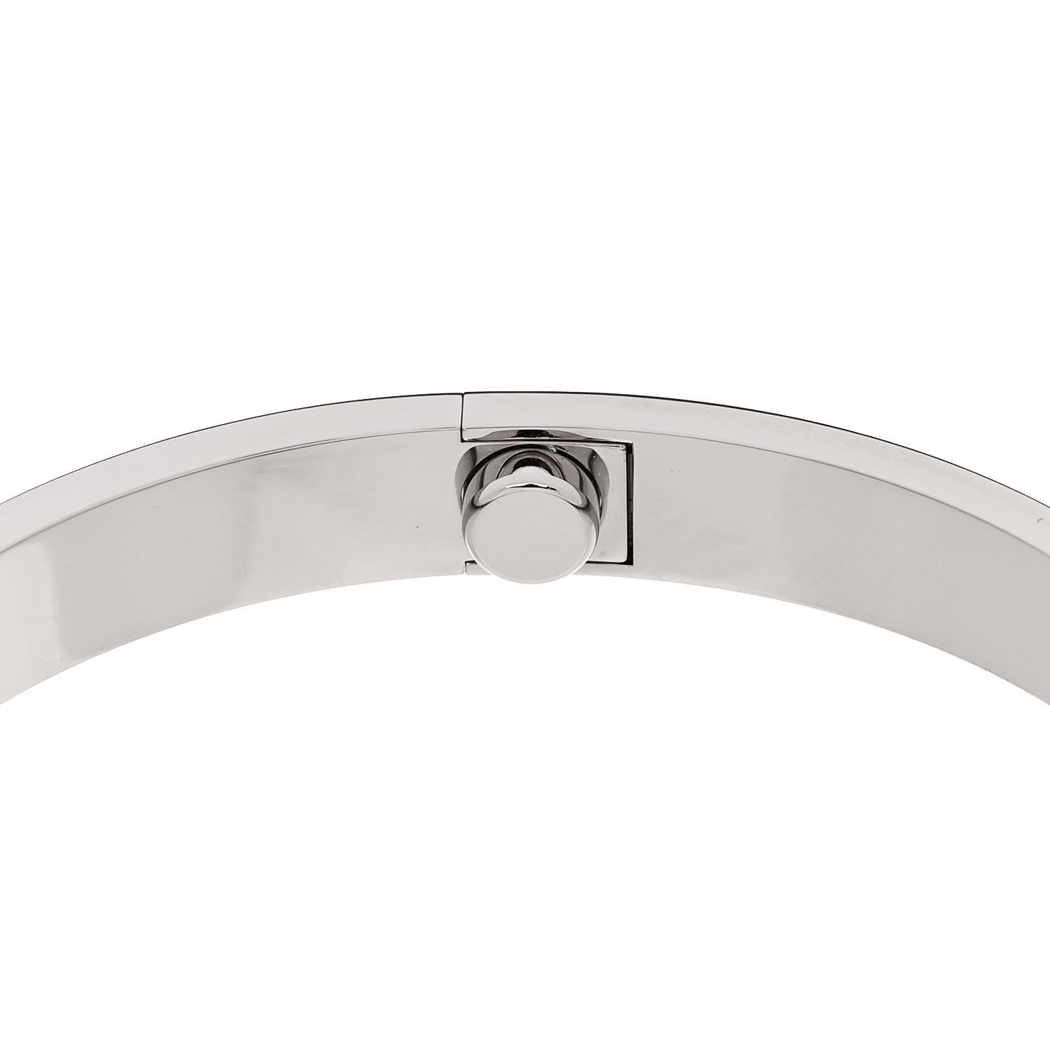 Cartier 18K White Gold LOVE Bracelet 18 8 of 9