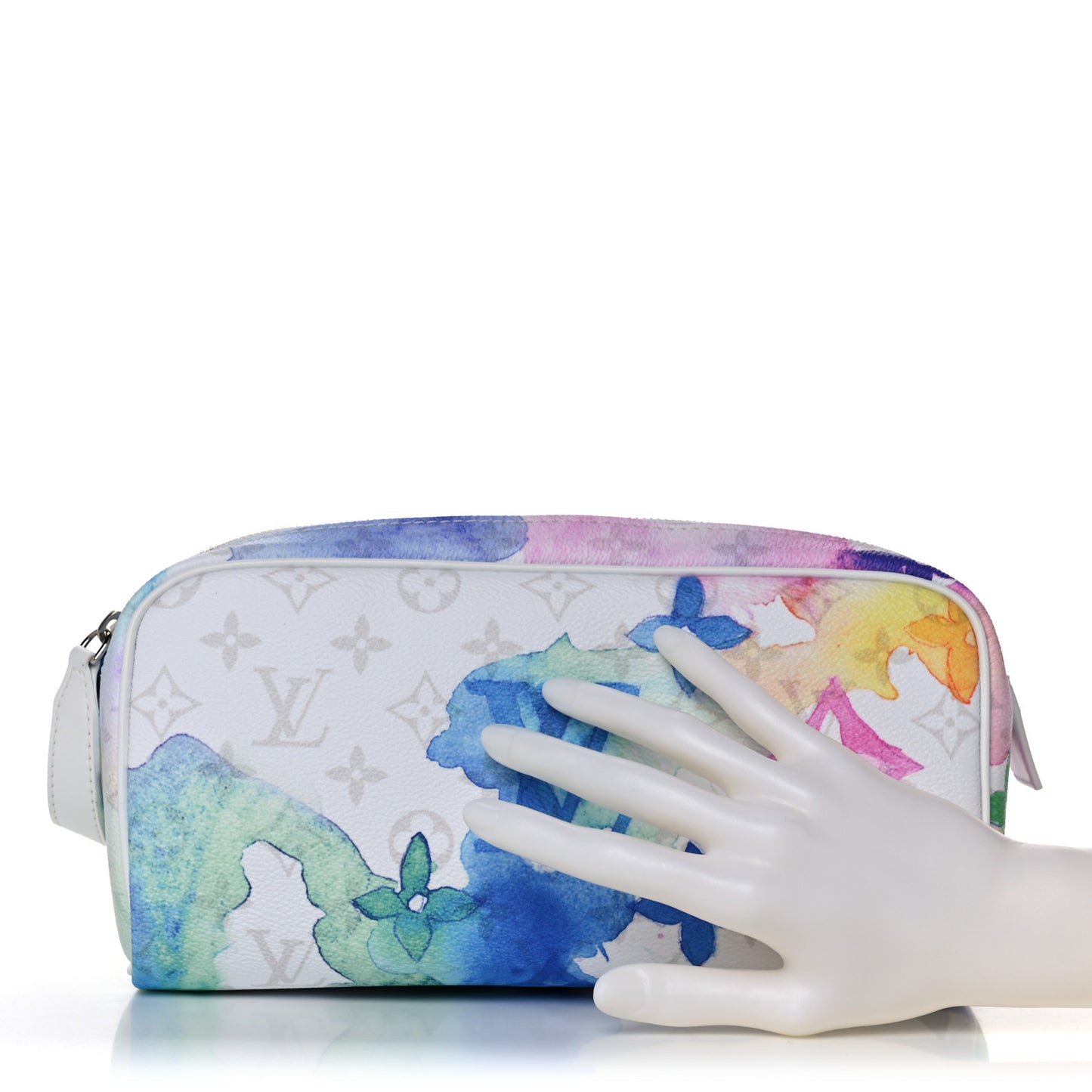 Monogram Watercolor Dopp Kit Toilet Pouch Multicolor