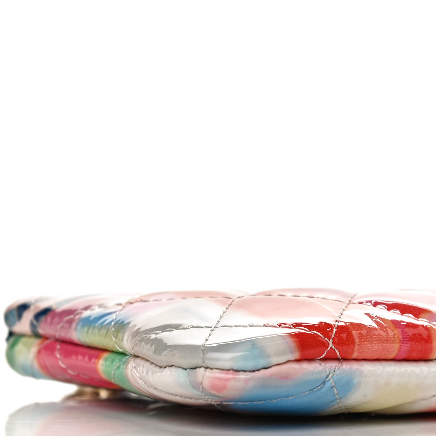 Chanel Patent Calfskin Printed Quilted Small Cosmetic Case Multicolor 8 of 10