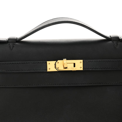 Hermes Swift Kelly Pochette Clutch Black 8 of 15