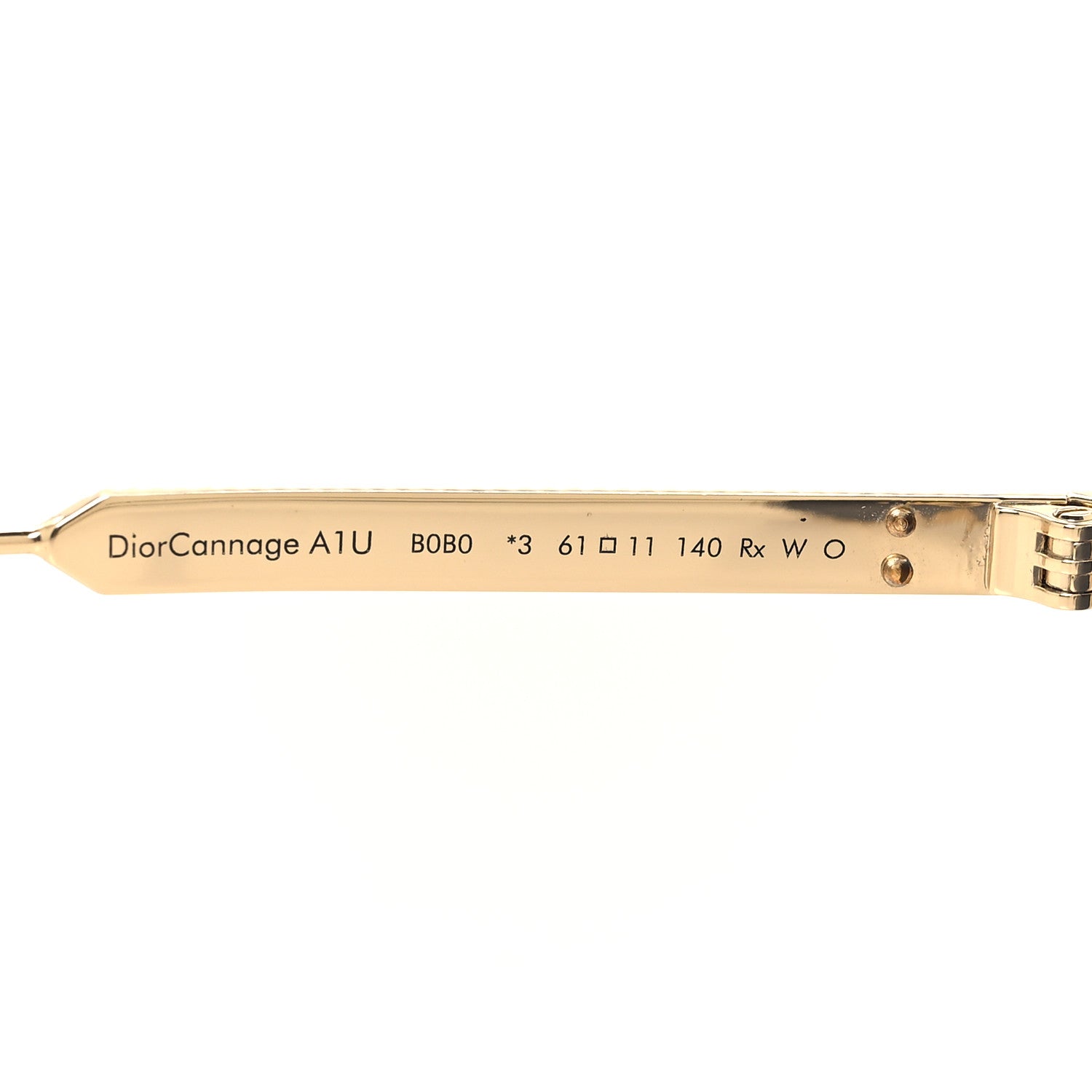 Christian Dior DiorCannage A1U Metal Sunglasses Gold 5 of 8