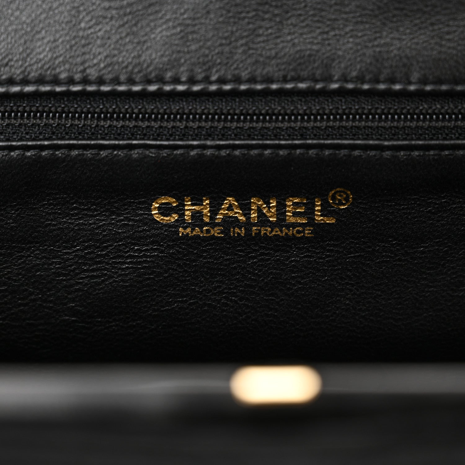 Chanel Satin Quilted Wristlet Clutch Black 6 of 12