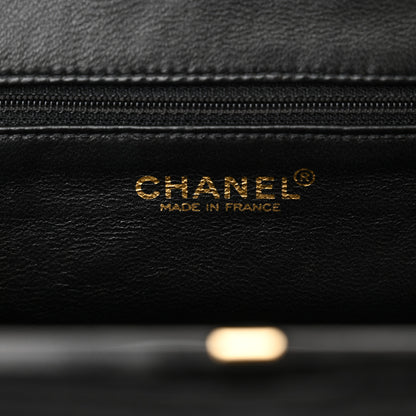 Chanel Satin Quilted Wristlet Clutch Black 6 of 12