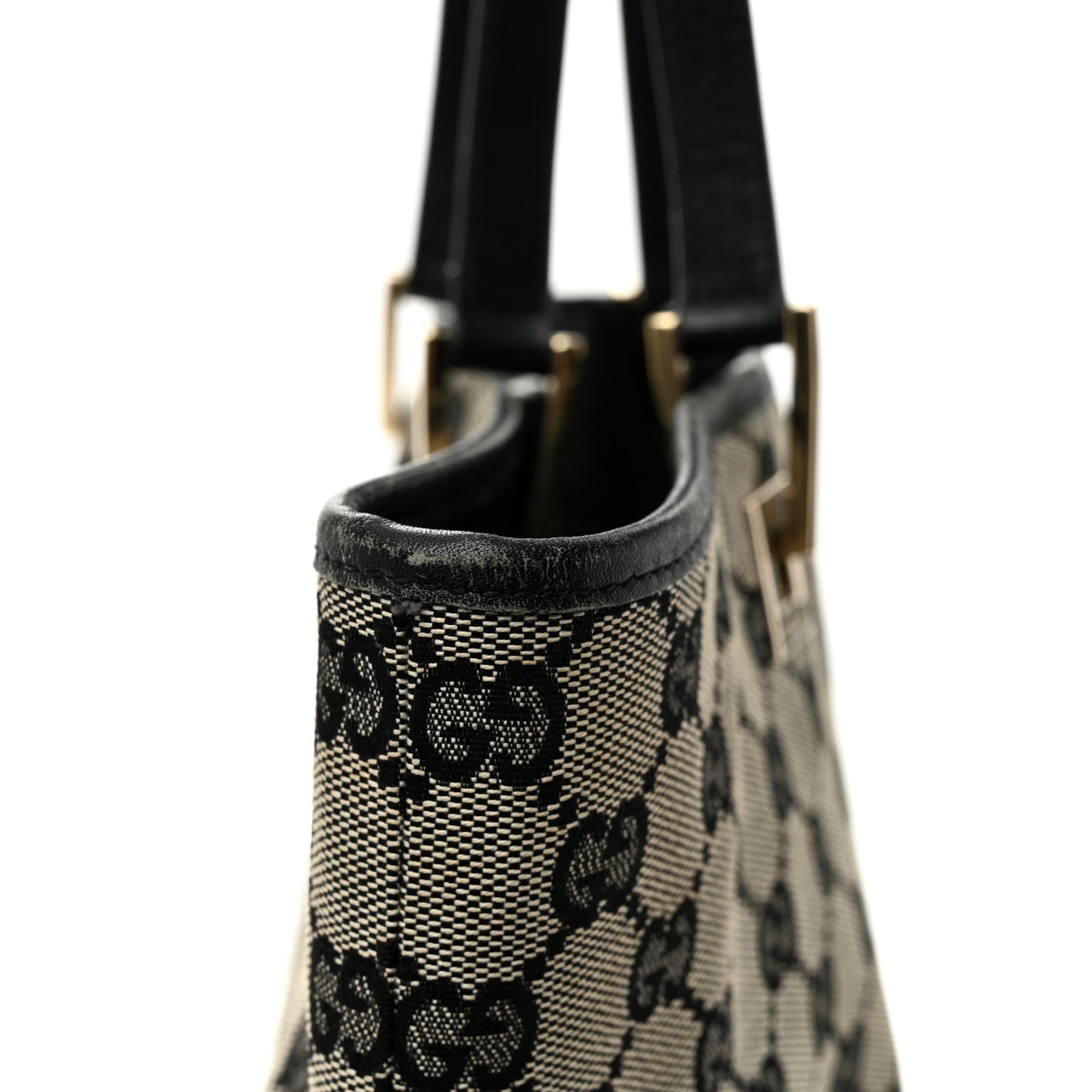 Monogram Large Bucket Tote Black