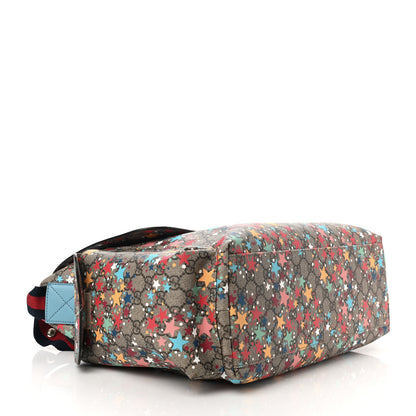 Gucci GG Supreme Monogram Star Print Diaper Bag Blue Multicolor 5 of 11