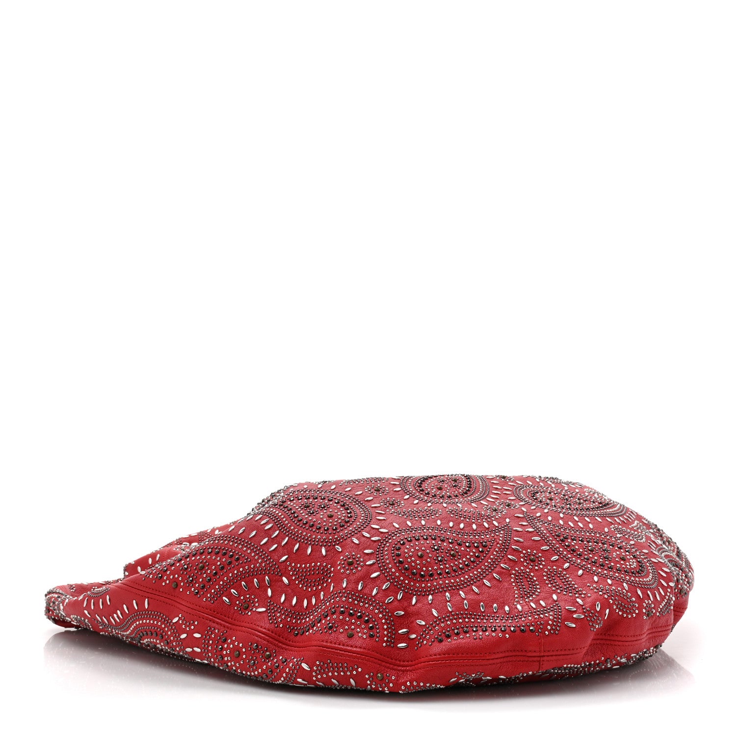 Saint Laurent Canvas Bandana Hobo Bag Red 5 of 11