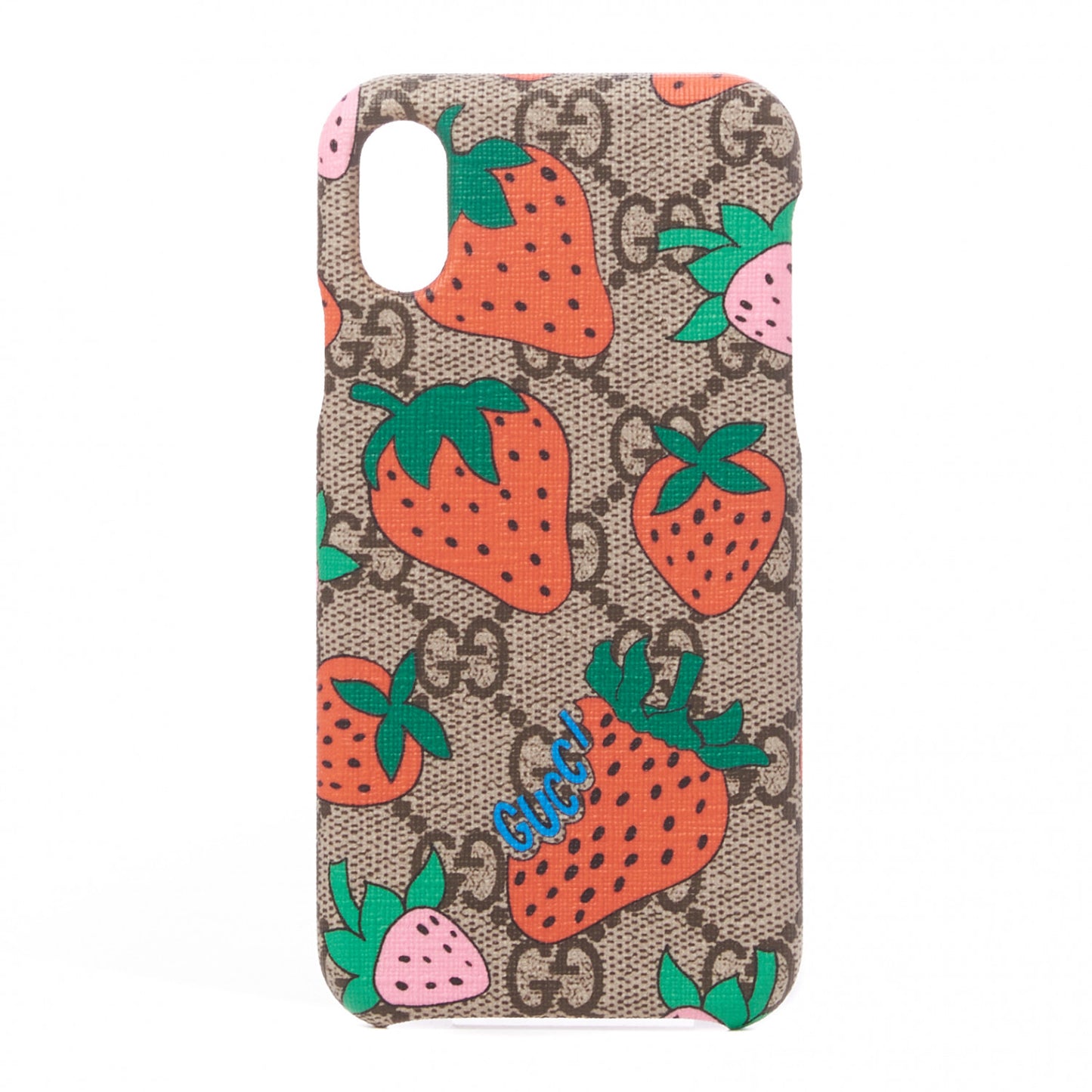 GG Supreme Monogram Strawberry iPhone X/XS Case