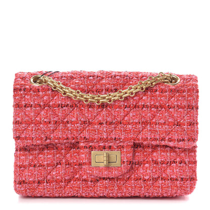 Chanel Tweed Quilted Mini 2.55 Reissue Flap Red Ecru Black 1 of 11