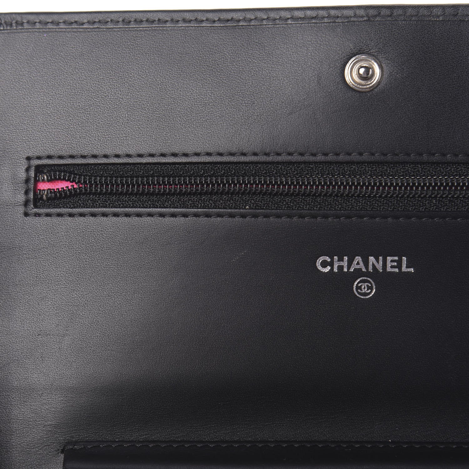 Chanel Calfskin Quilted Cambon Wallet On Chain WOC Black 9 of 23