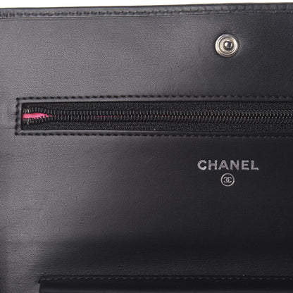 Chanel Calfskin Quilted Cambon Wallet On Chain WOC Black 9 of 23