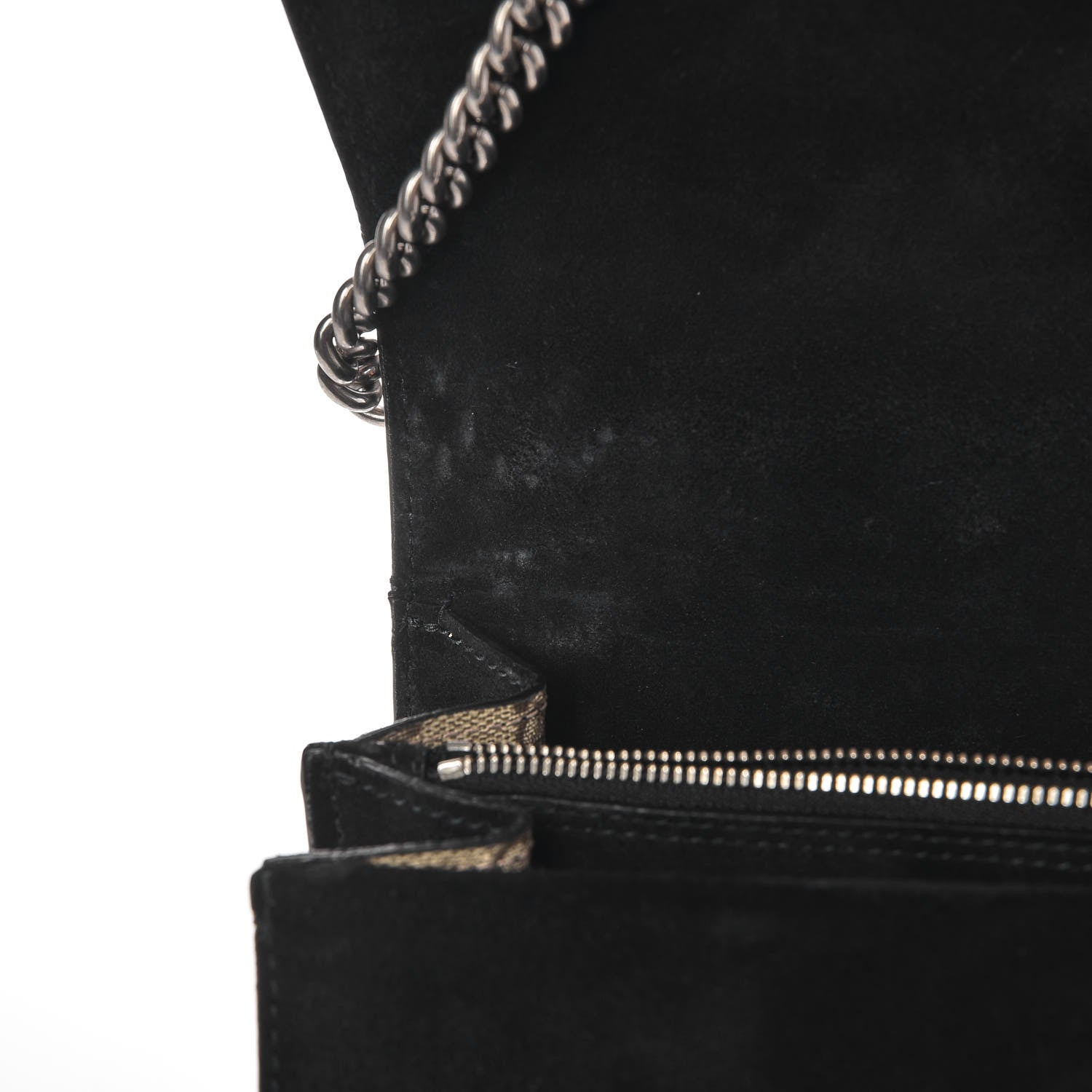 Gucci GG Supreme Monogram Medium Dionysus Shoulder Bag Black 8 of 9
