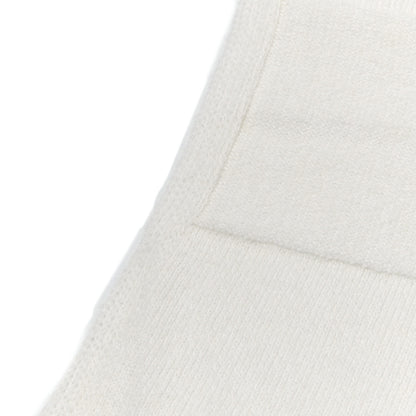 Chanel Cashmere Blend CC Logo Stole White 4 of 7