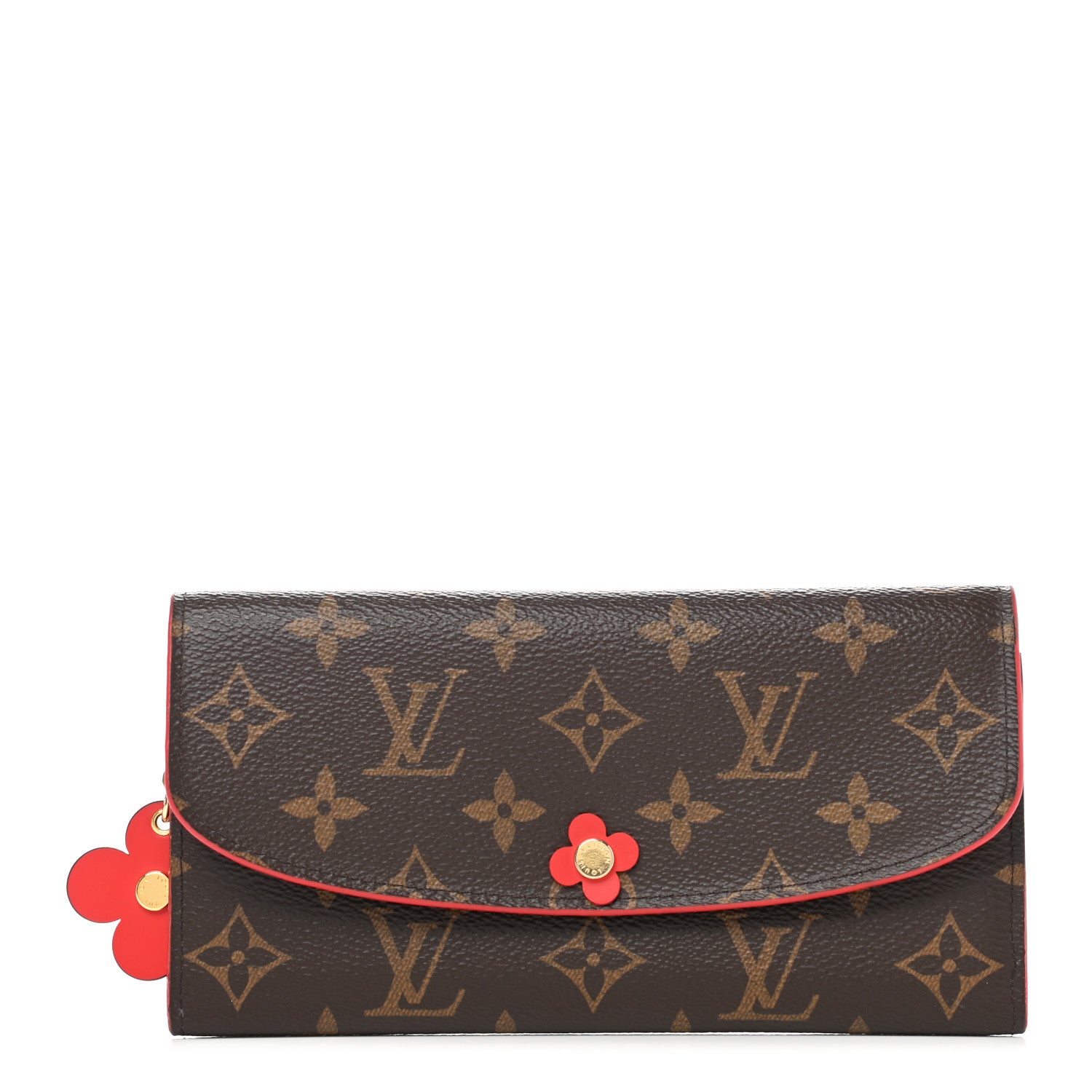 Louis Vuitton Monogram Bloom Flower Emilie Wallet Coquelicot 1 of 9