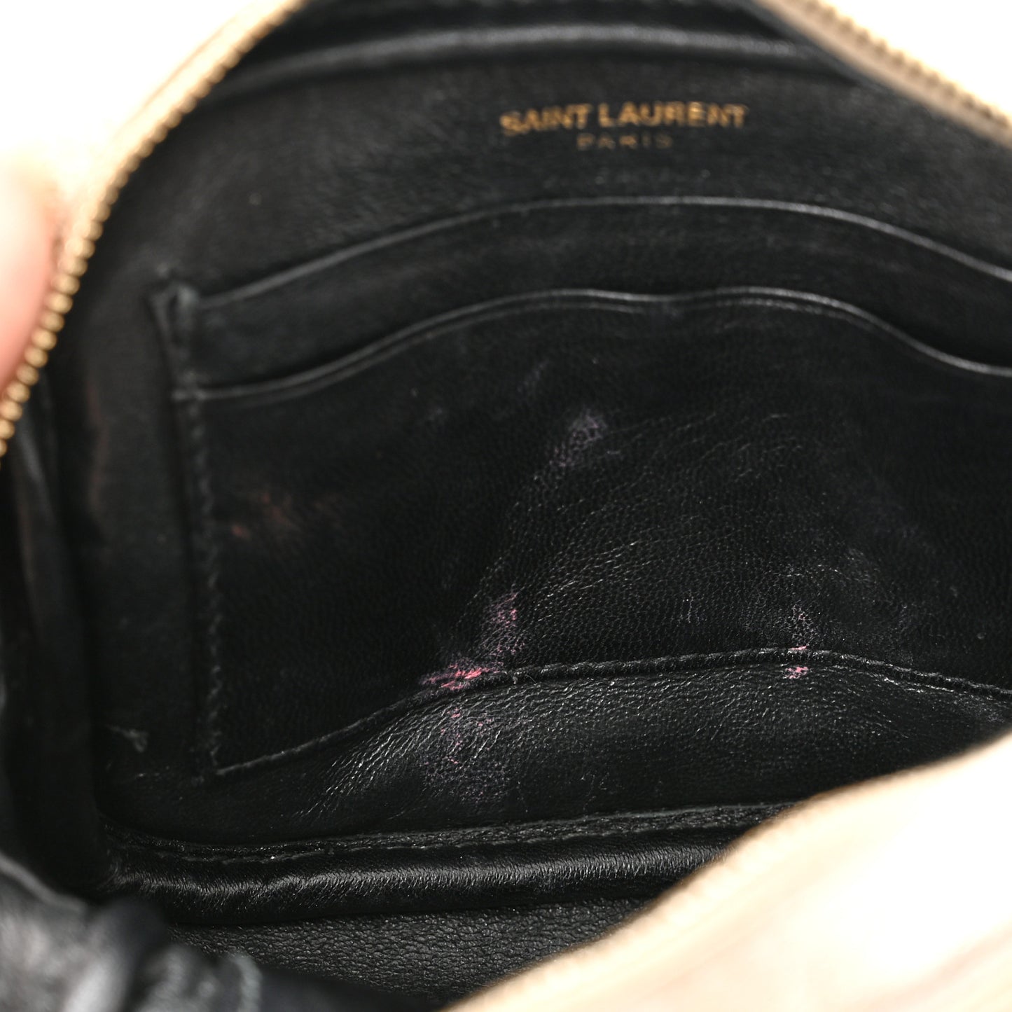 Metallic Calfskin Monogram Blogger Bag Gold