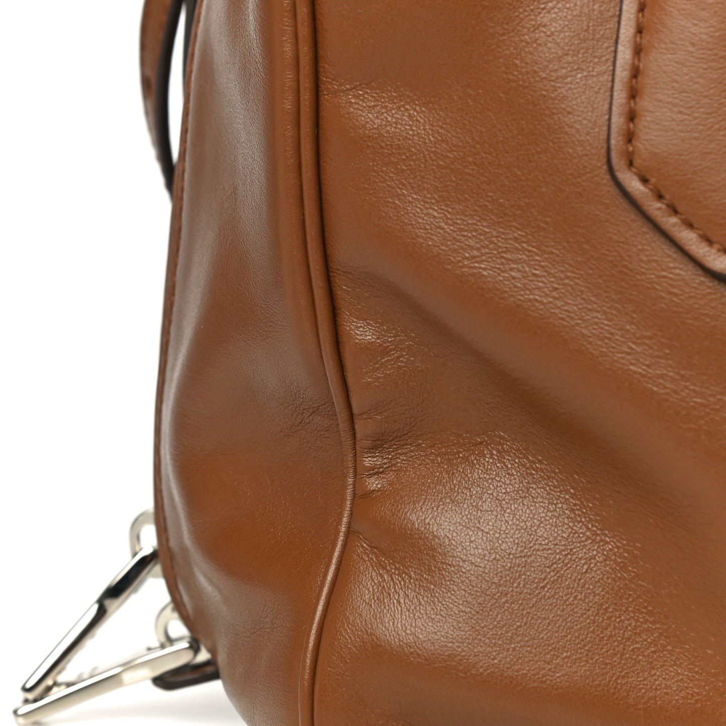 Soft Calf Medium Inside Tote Cannella Turchese