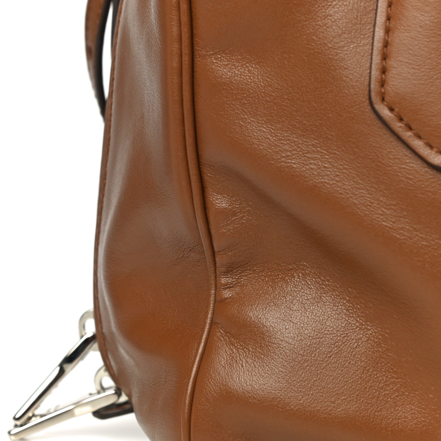 Prada Soft Calf Medium Inside Tote Cannella Turchese 12 of 17