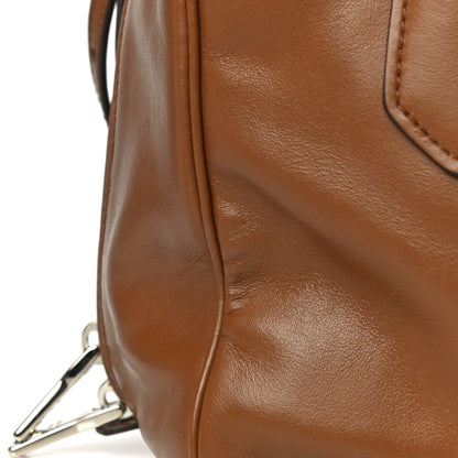 Prada Soft Calf Medium Inside Tote Cannella Turchese 12 of 17