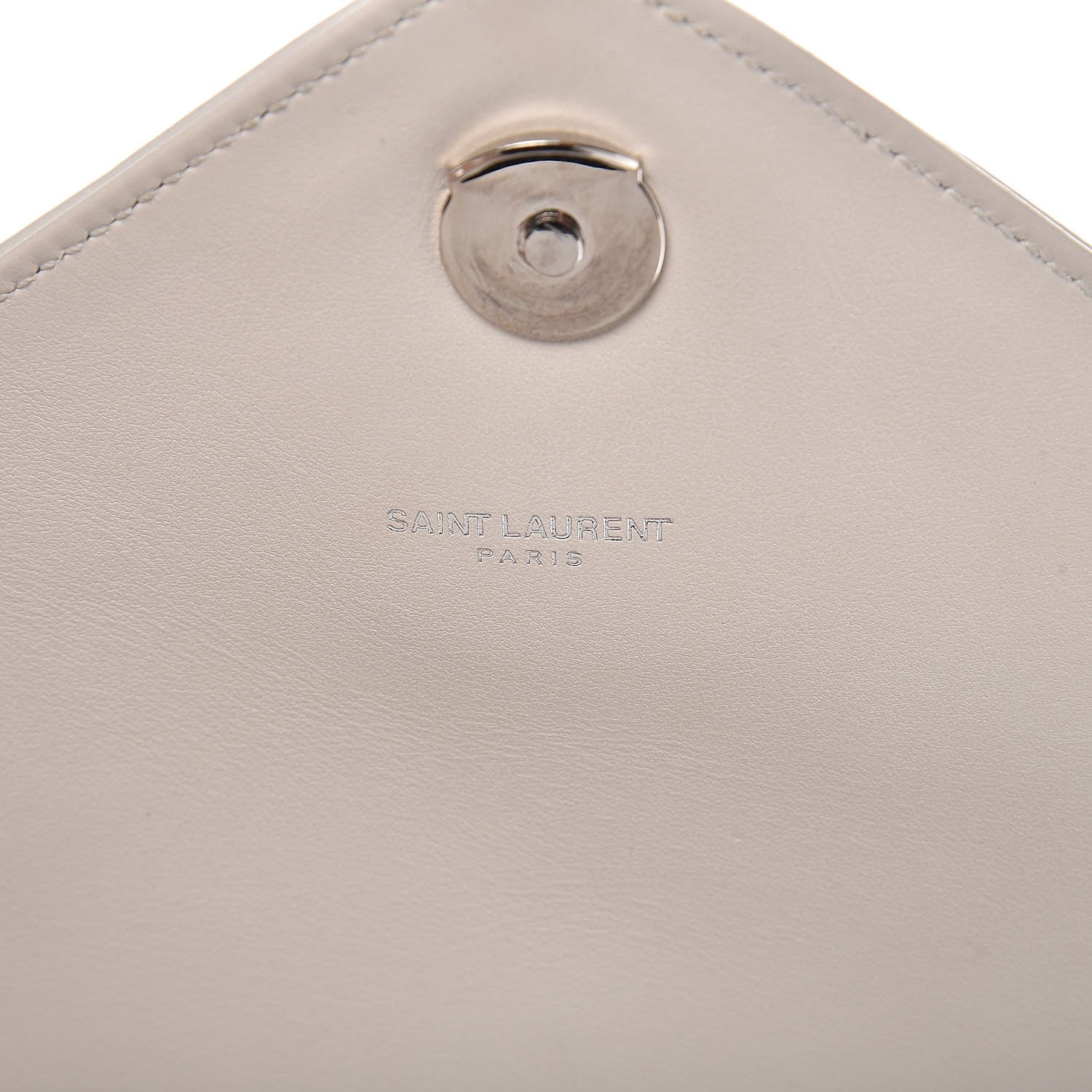Saint Laurent Calfskin Y Quilted Monogram Loulou Shoulder Bag Porcellana 12 of 15
