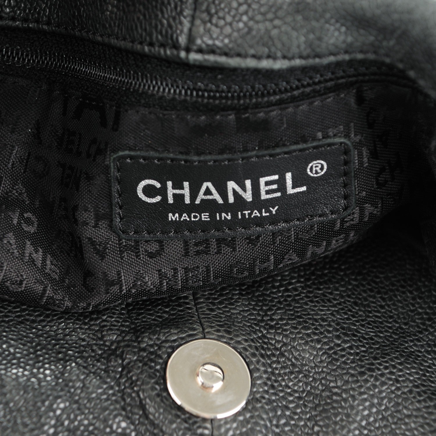 Chanel Distressed Caviar XL Coco Cabas Black 8 of 9