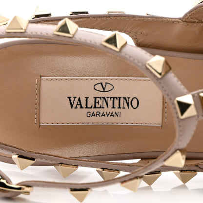 Valentino Garavani Patent Nappa Rockstud Ankle Strap 100mm Pumps 37.5 Poudre 7 of 12