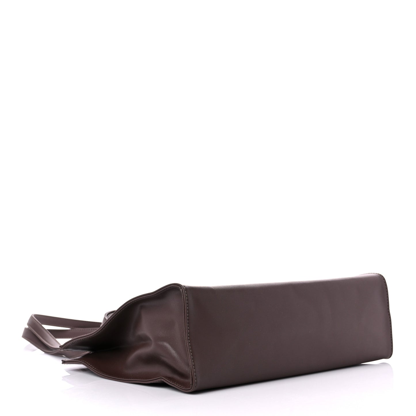 Vegan Leather Medium Shopping Bag Chocolate