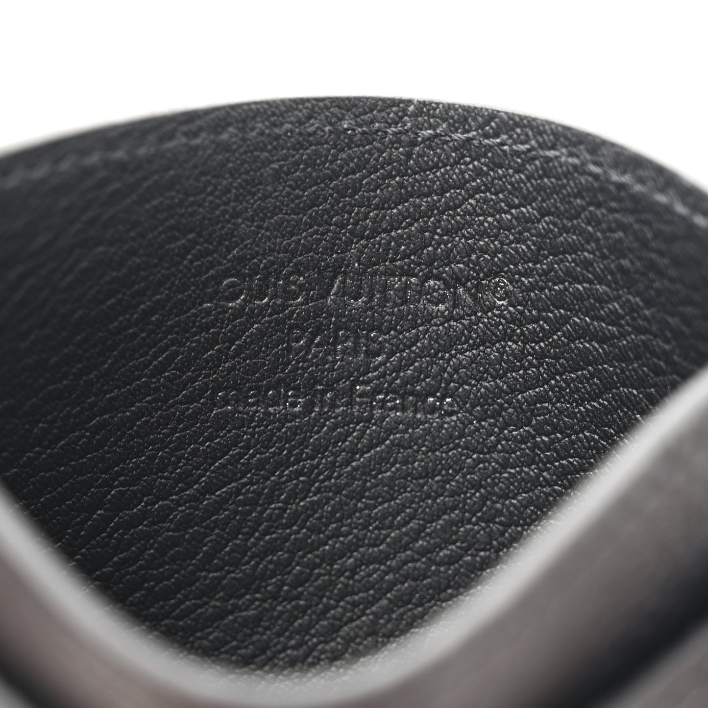 Calfskin Monogram Shadow Double Card Holder Black Black