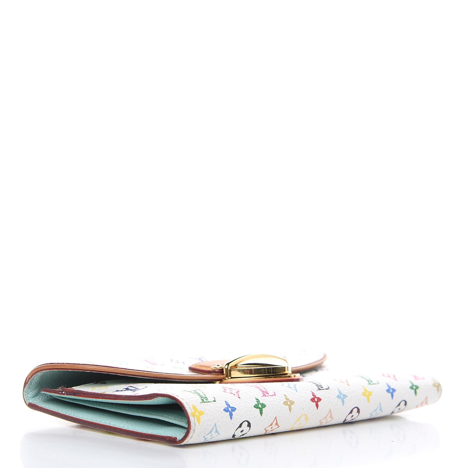Louis Vuitton Monogram Multicolor Eugenie Wallet White Anie 4 of 11