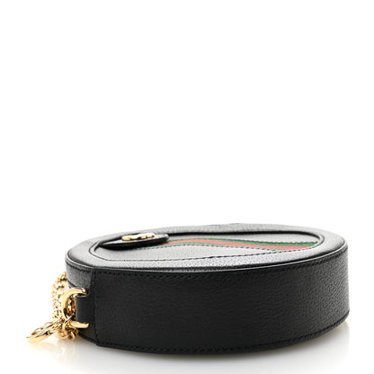 Gucci Grained Calfskin Web Mini Ophidia Round Shoulder Bag Black 4 of 10
