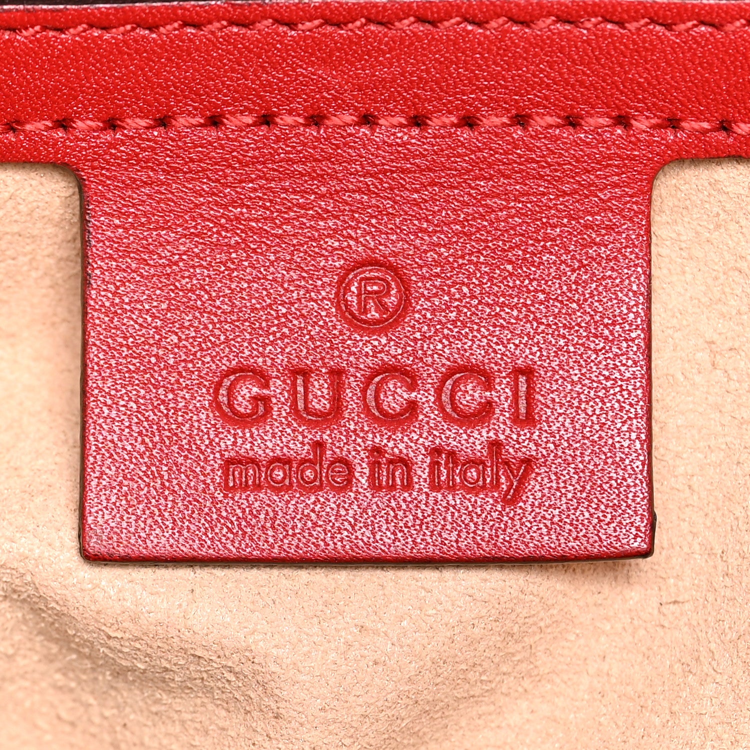 Gucci Soft Guccissima Signature Large Shoulder Tote Bag Hibiscus Red 6 of 10