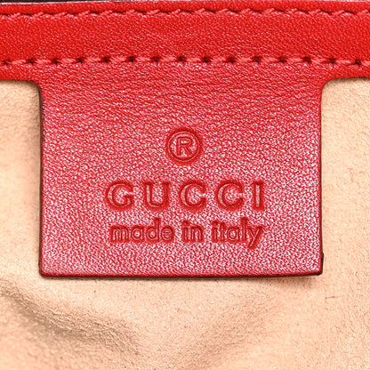 Gucci Soft Guccissima Signature Large Shoulder Tote Bag Hibiscus Red 6 of 10