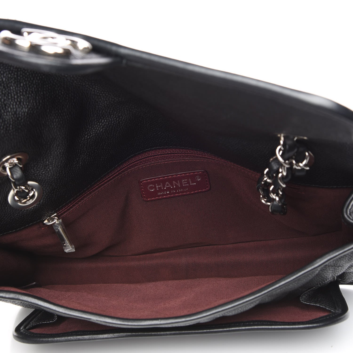 Chanel Caviar Quilted Medium French Riviera Flap Black 5 of 12
