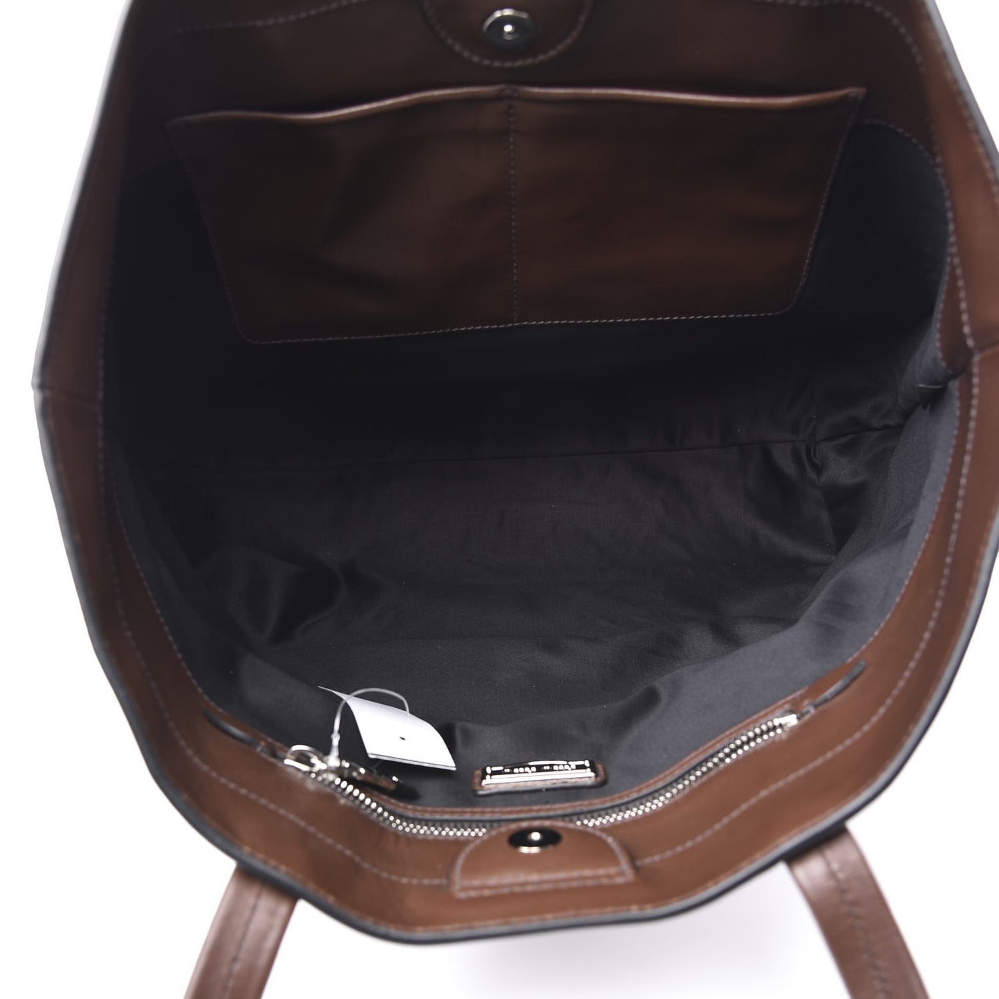 Vitello Soft Calfskin Shopping Tote Bruciato