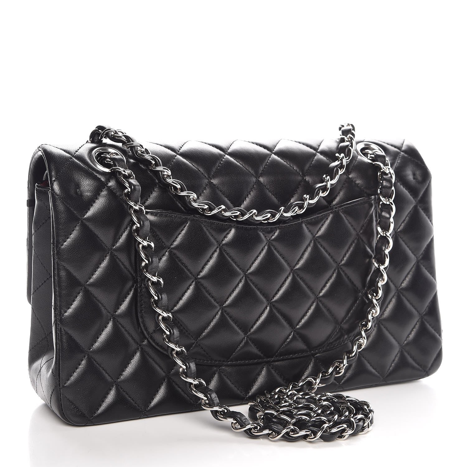Chanel Lambskin Quilted Medium Double Flap Black 3 of 8