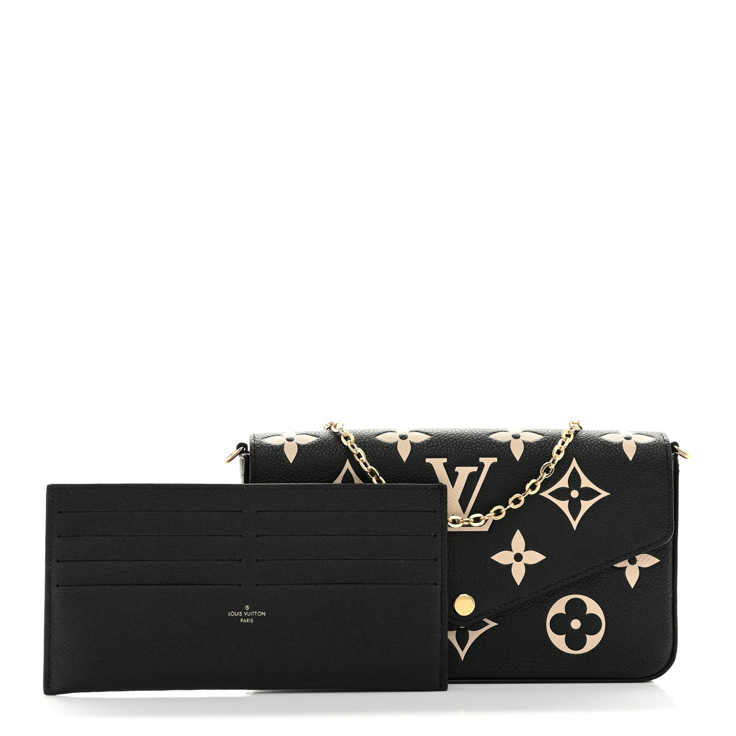Empreinte Monogram Giant Felicie Pochette Black Beige