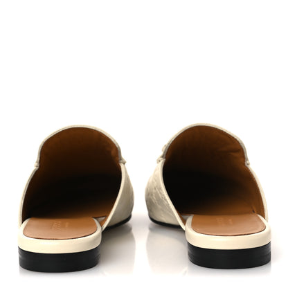 Gucci Glamour Calfskin Guccissima Womens Princetown Slippers 37 New Ivoire 6 of 11