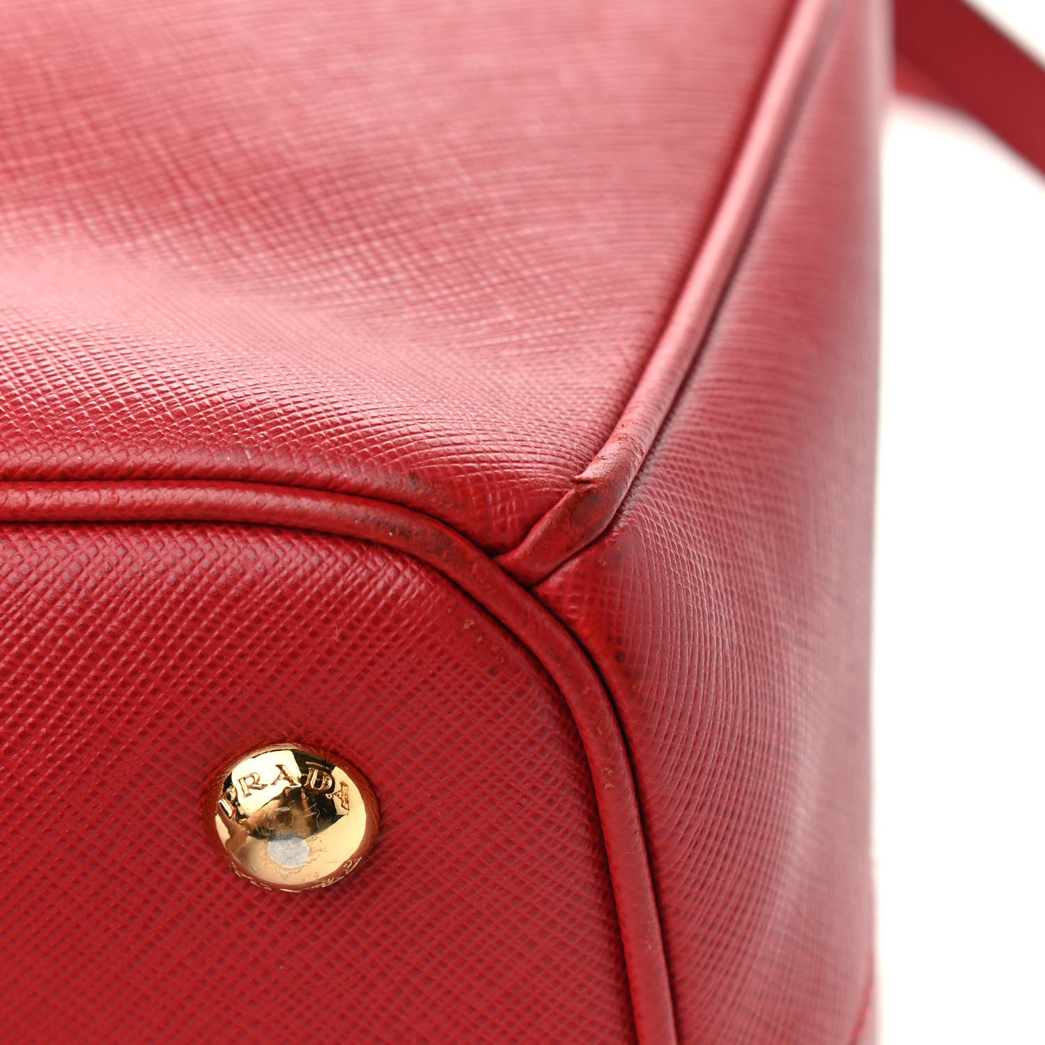 Prada Saffiano Lux Medium Tote Fuoco 8 of 19