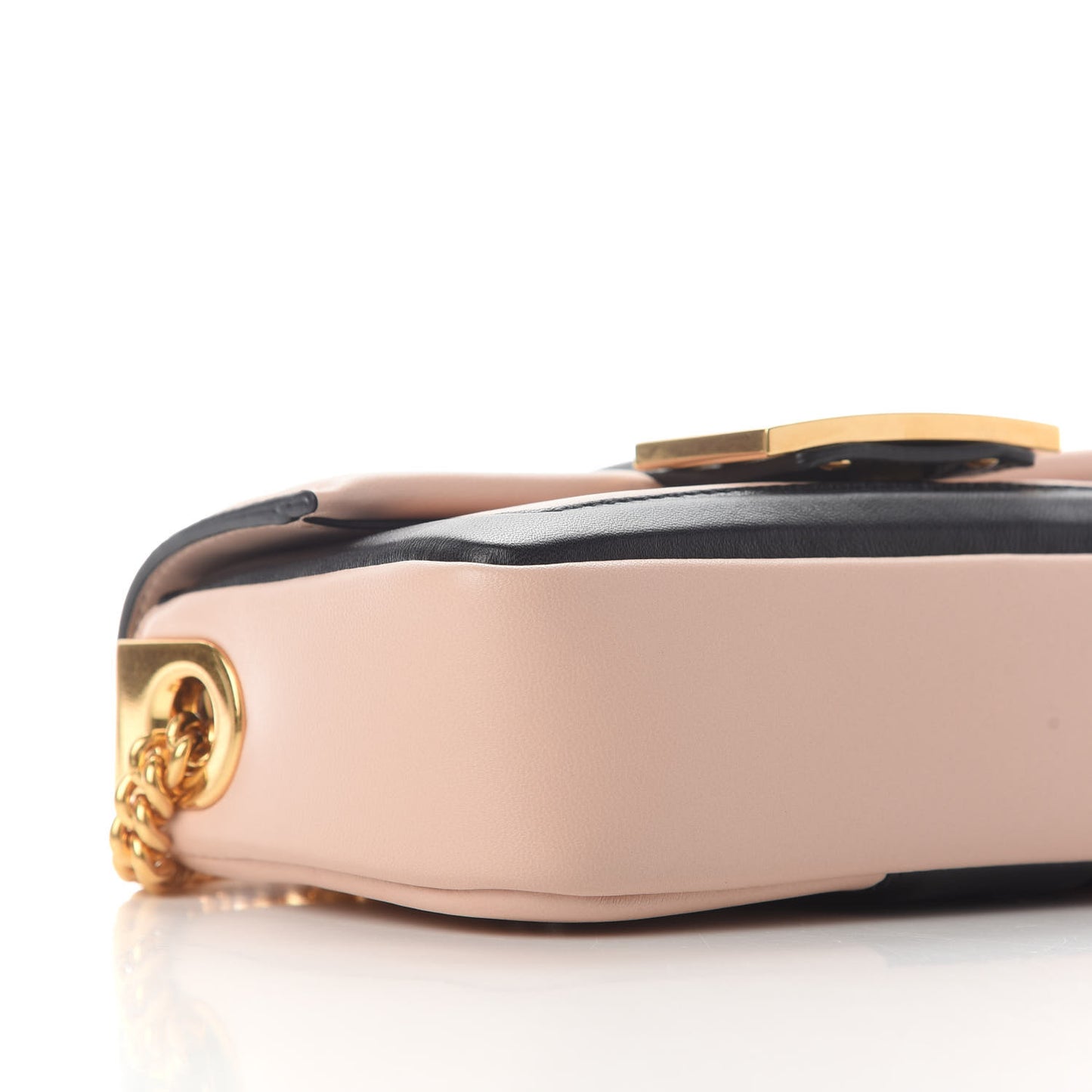 Nappa Apolo Bi-Color Mini Chain Baguette Rosa Quarzo Black