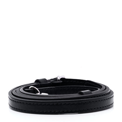 Louis Vuitton Calfskin 16mm Adjustable Shoulder Strap Black 2 of 5