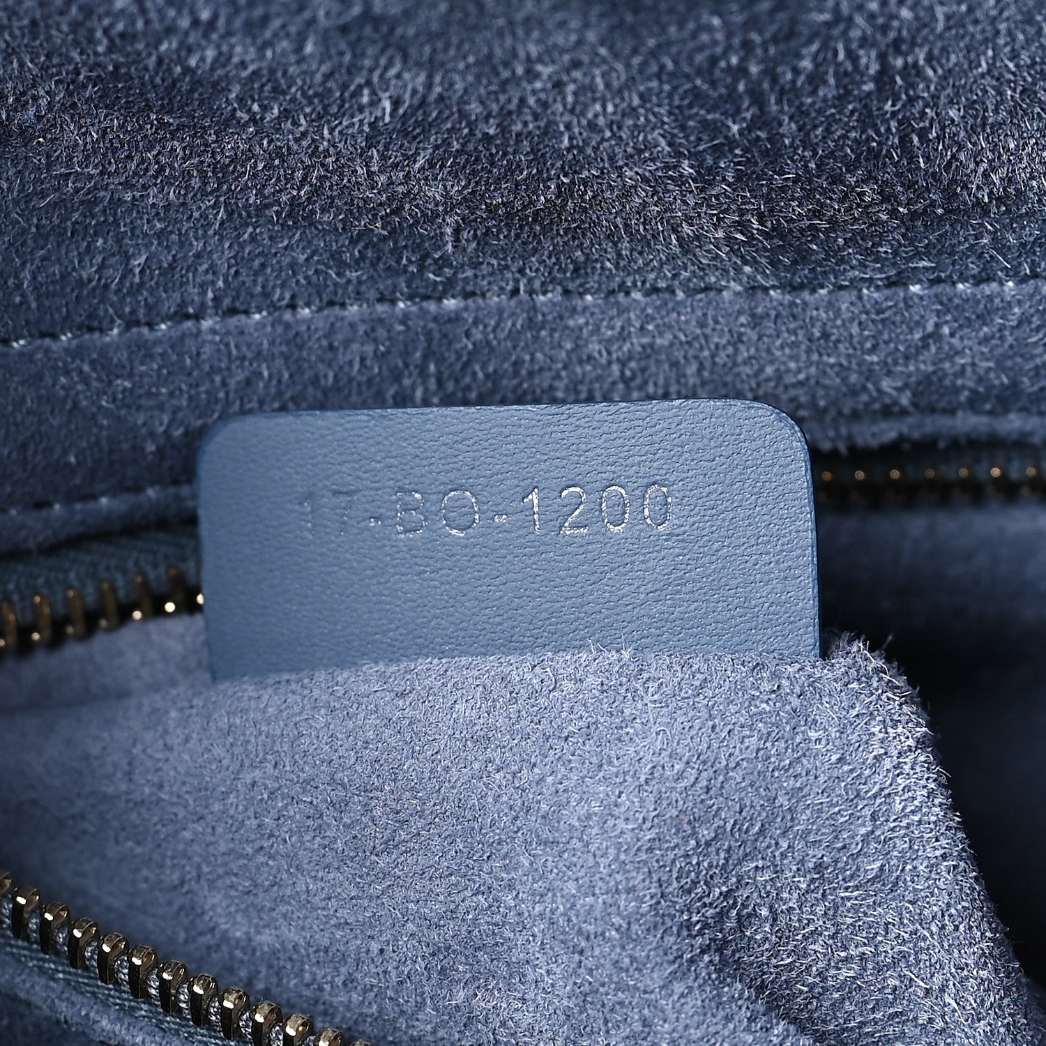 Christian Dior Ultra Matte Calfskin Cannage Large Lady Dior Denim Blue 7 of 9
