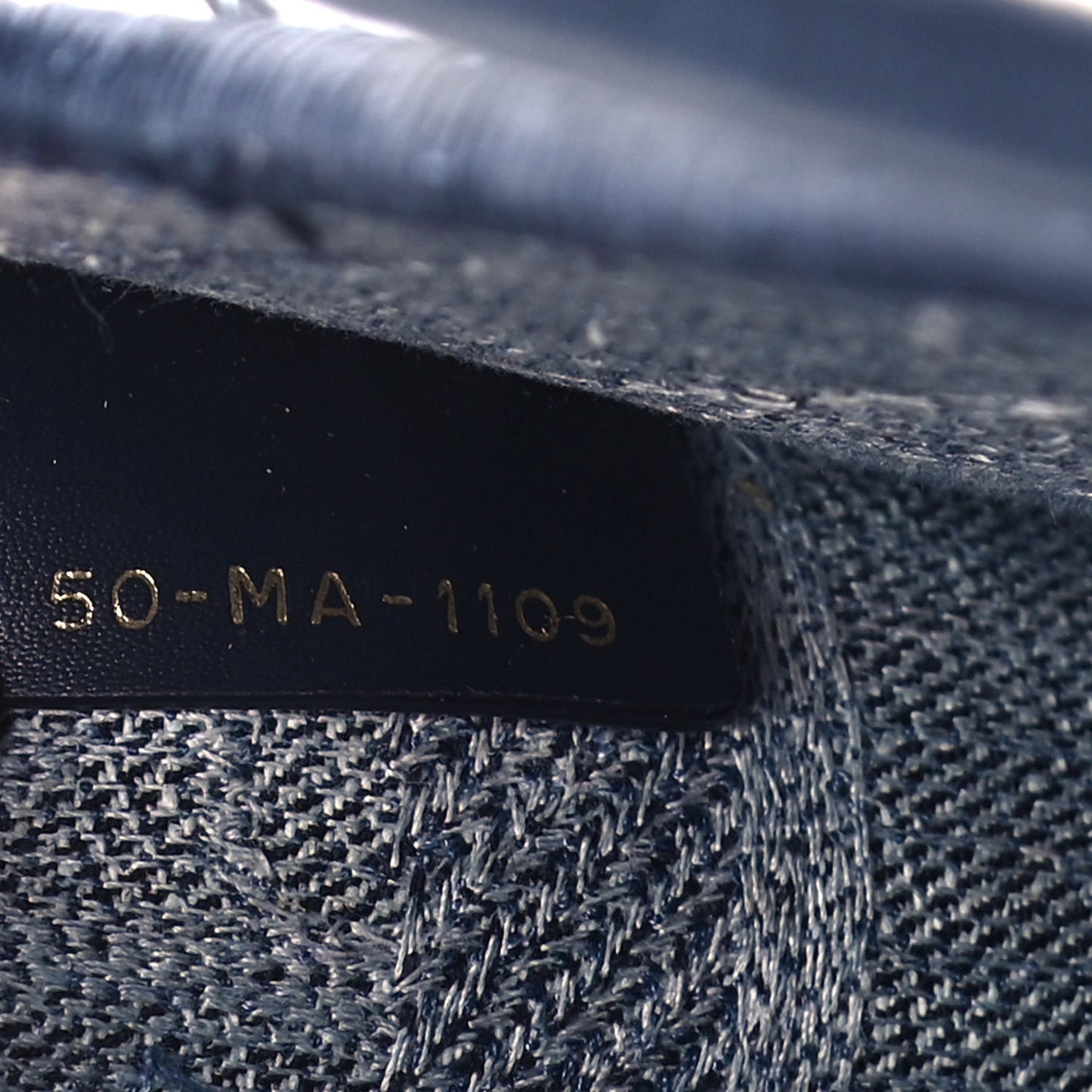 Oblique Denim Mini Book Tote Blue