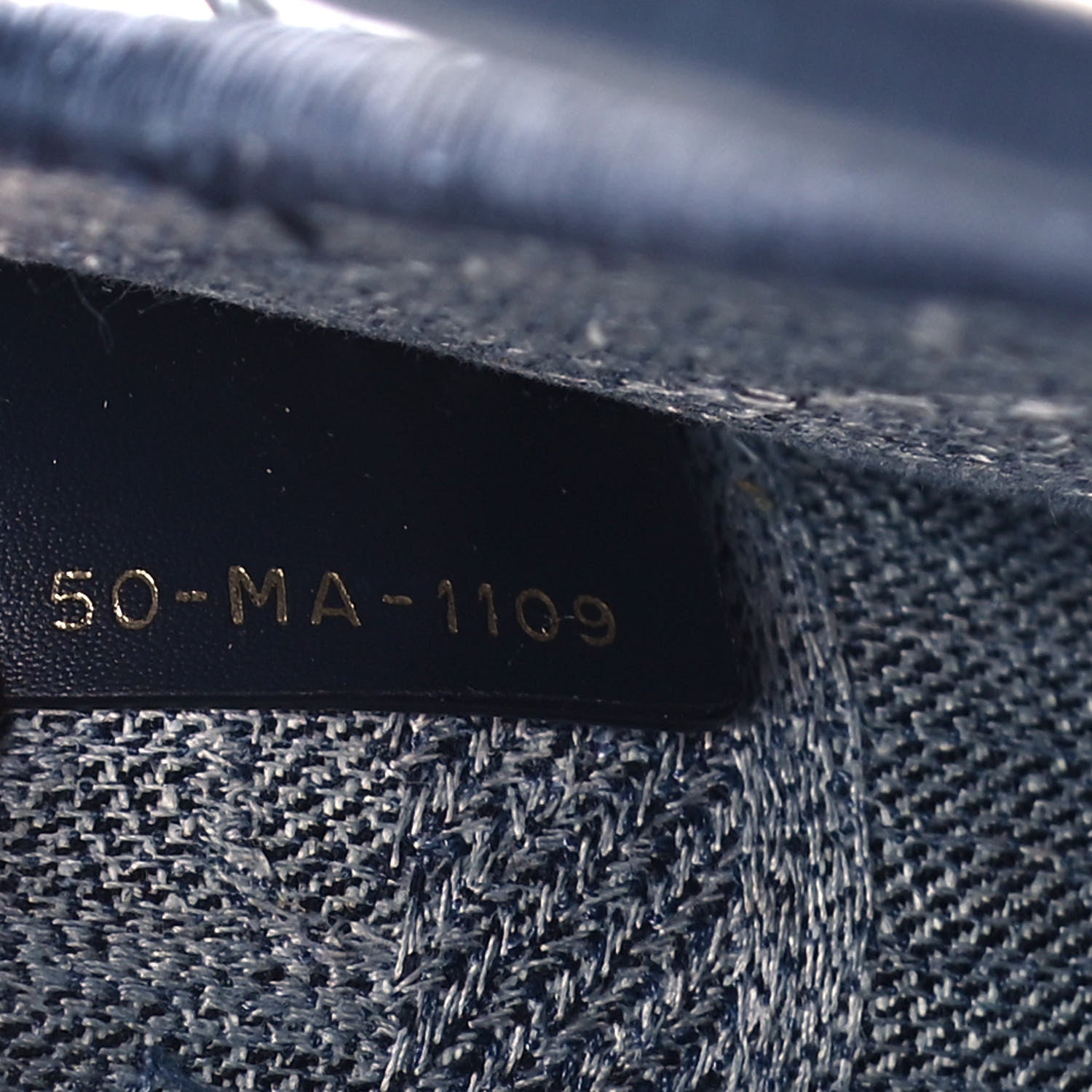 Christian Dior Oblique Denim Mini Book Tote Blue 5 of 10