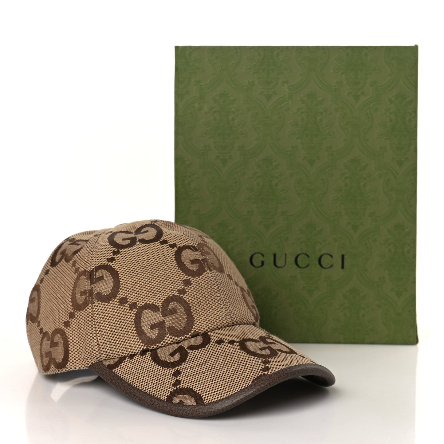 Monogram Jumbo GG Baseball Hat M 57 Camel Ebony