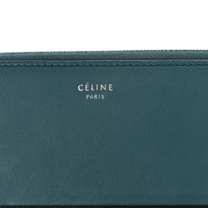 Celine Lambskin Large Zip Around Multifunction Wallet Ocean Black 6 of 11