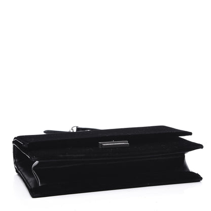 Saint Laurent Velvet Chain Wallet Black 3 of 9