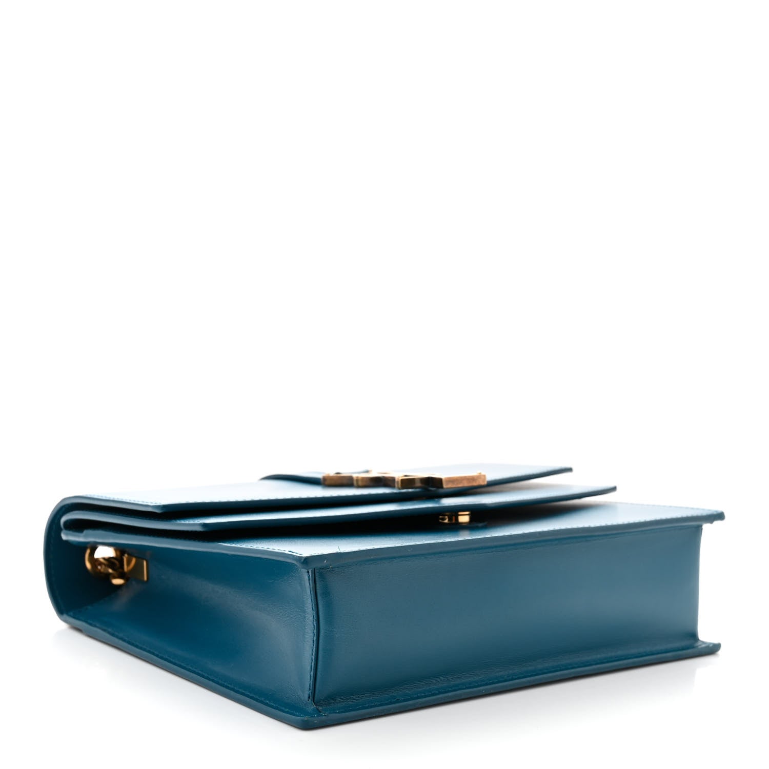 Saint Laurent Smooth Calfskin Monogram Medium Sulpice Shoulder Bag Deep Sea 4 of 11
