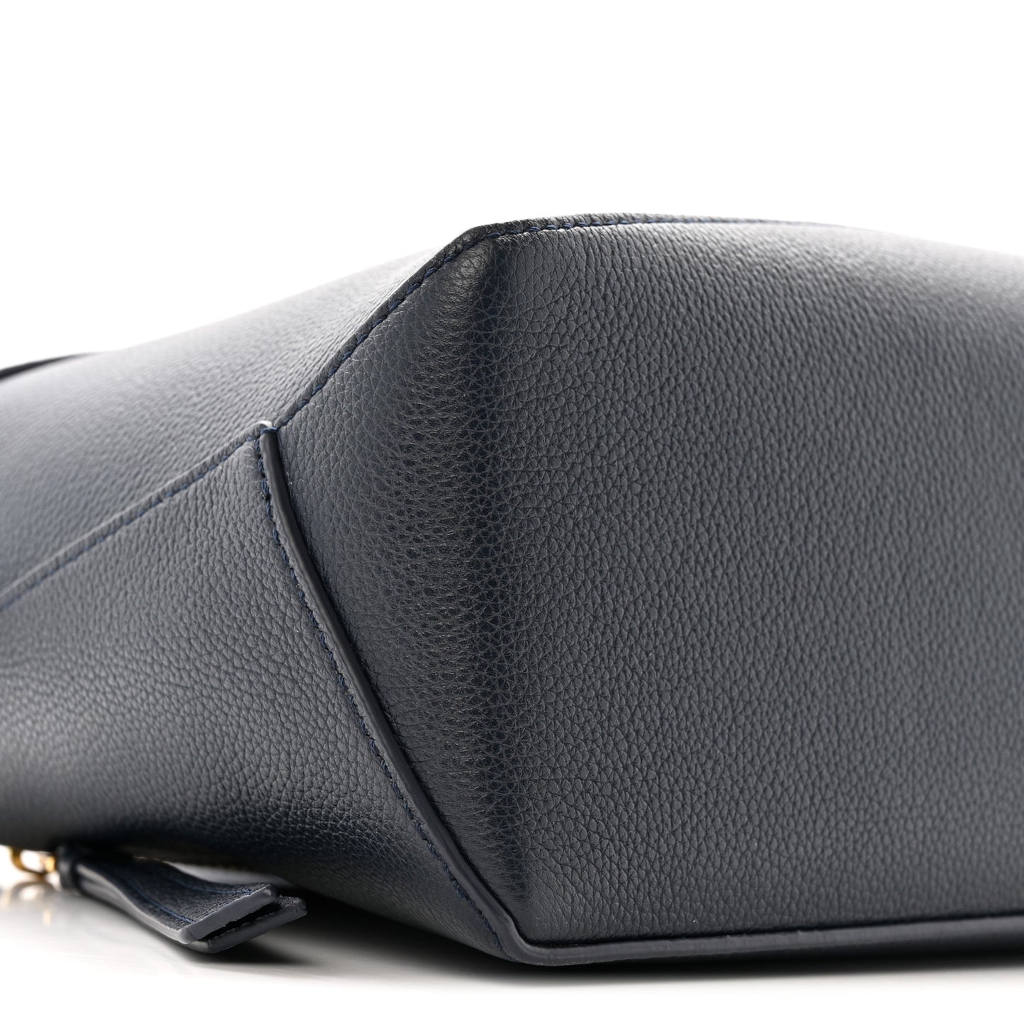 Soft Grained Calfskin Small Puzzle Edge Bag Navy