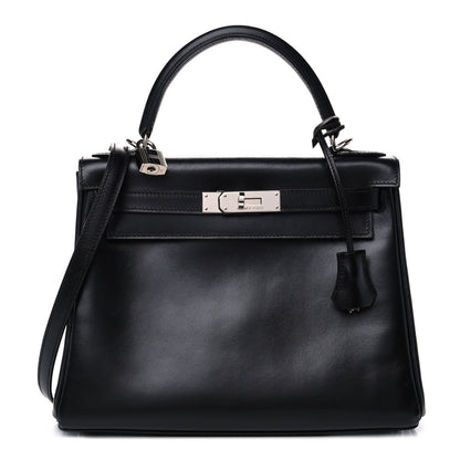 Hermes Box Kelly Retourne 28 Black 1 of 13