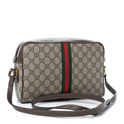 Gucci GG Supreme Monogram Web Small Ophidia Shoulder Bag Brown 3 of 10