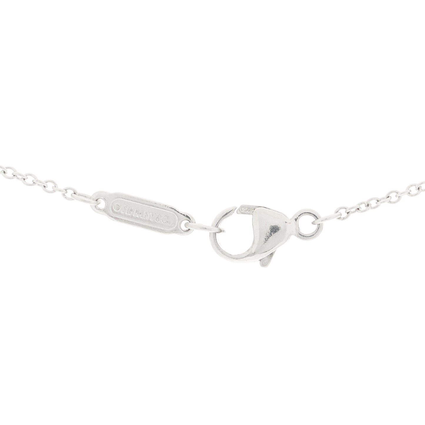 Platinum Diamond Jazz Graduated Pendant Necklace